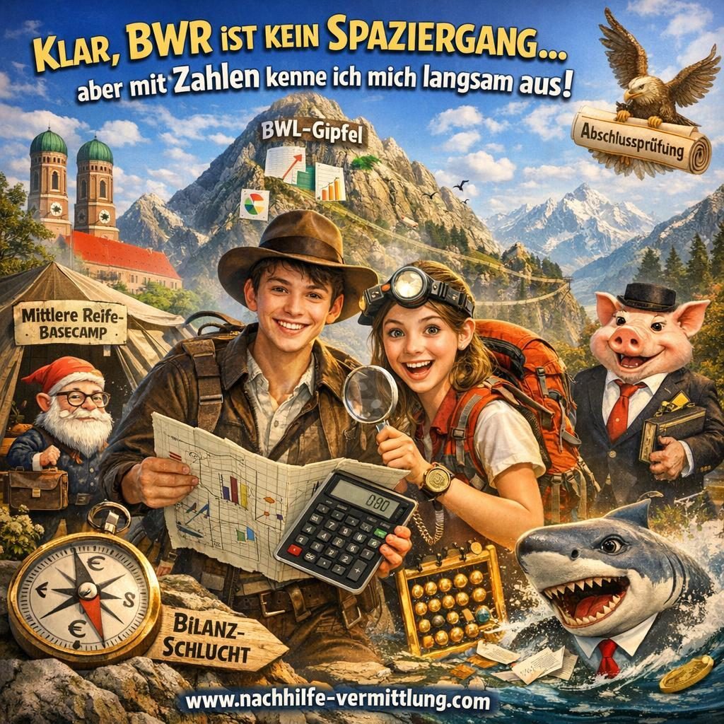 Nachhilfe BWR, Betriebswirtschaftslehre, Betriebswirtschaft, Rechnungswesen München